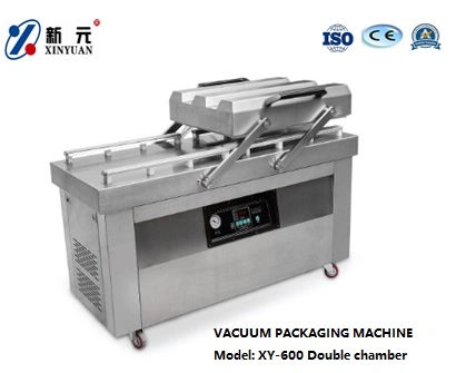 Automatic Sealing Machine Food Meat Fish Rice Fruit Vegetable Double Chamber Vacuum Sealer