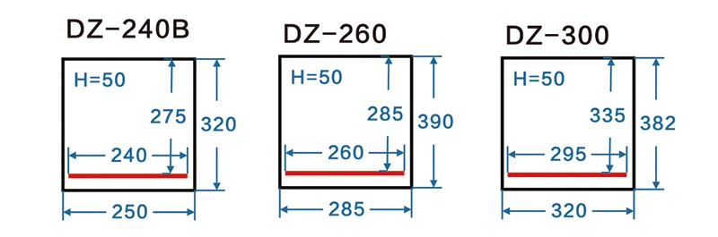 DZ-240B heat sealing machine mini Vacuum Packing Machine