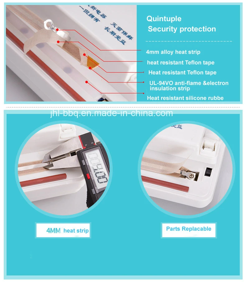 Ce Standard Fresh Keeping Machine Vacuum Foods Sealer Vacuum Foods Packing Machine Household Vacuum Seals Heat Film Bag Thrink Air Exhaust Machine