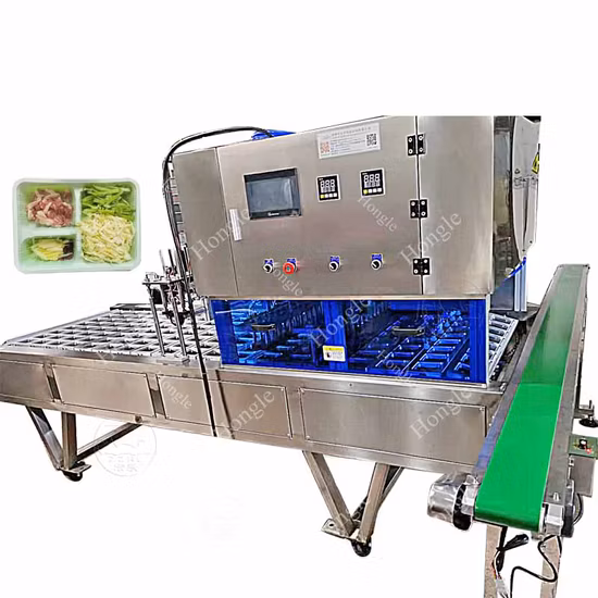 Automatic Package Sealing Machine Vacuum Plastic Food Tray Sealer