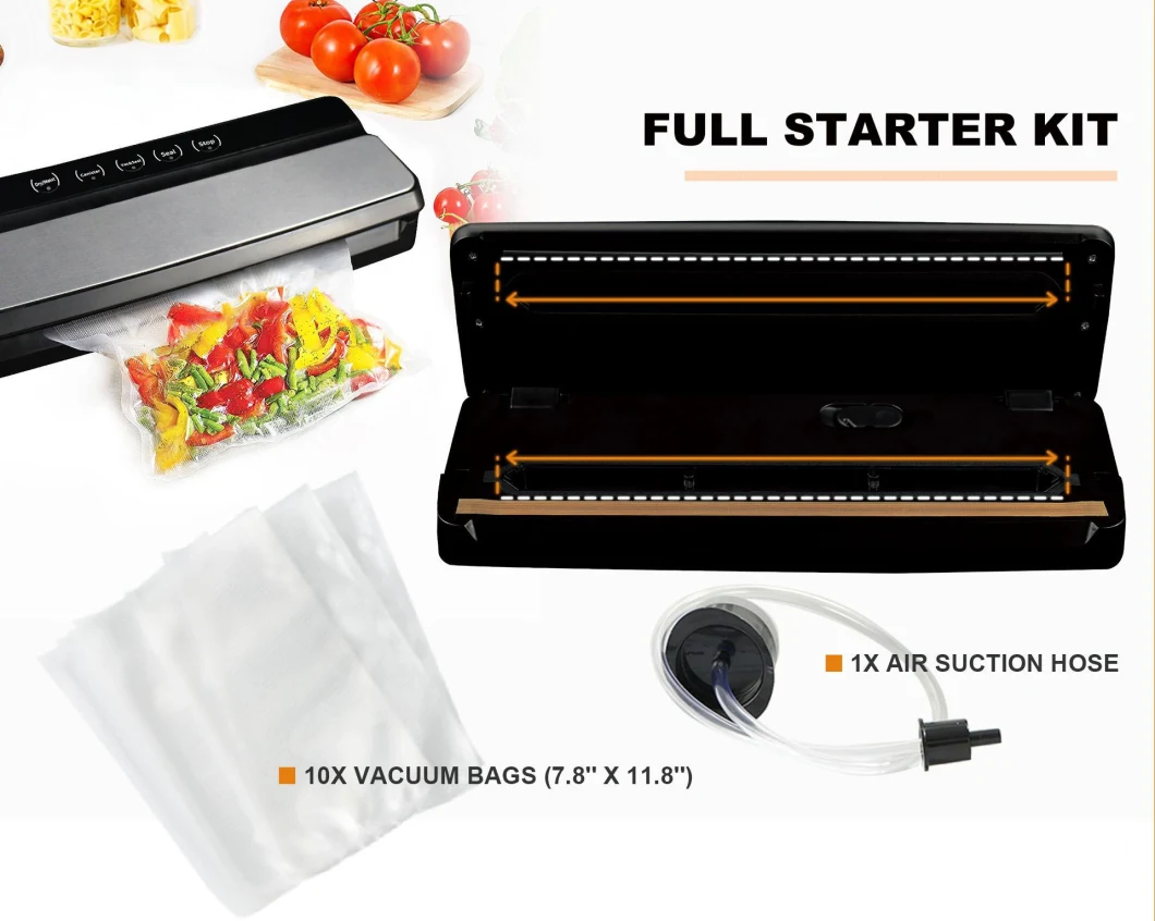 Vacuum Sealer Food Fresh Food Saver Vacuum Sealing Machine Automatic Kitchen Household Home Machine