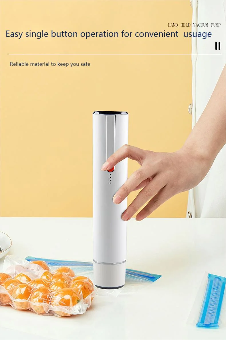 USB Rechargeable Handheld Mini Portable Vacuum Food Sealer for Camping and Sous Vide Cooking