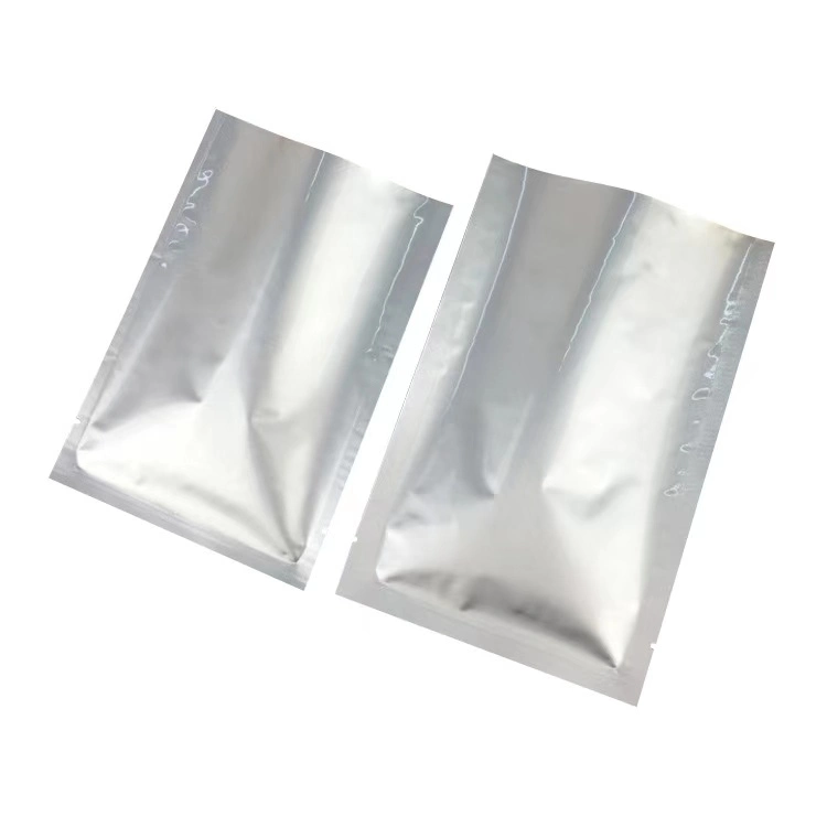 Custom Resealable Heat Seal Aluminum Foil 3 Sides Sealing Food Vacuum Sealing Bag with Tear