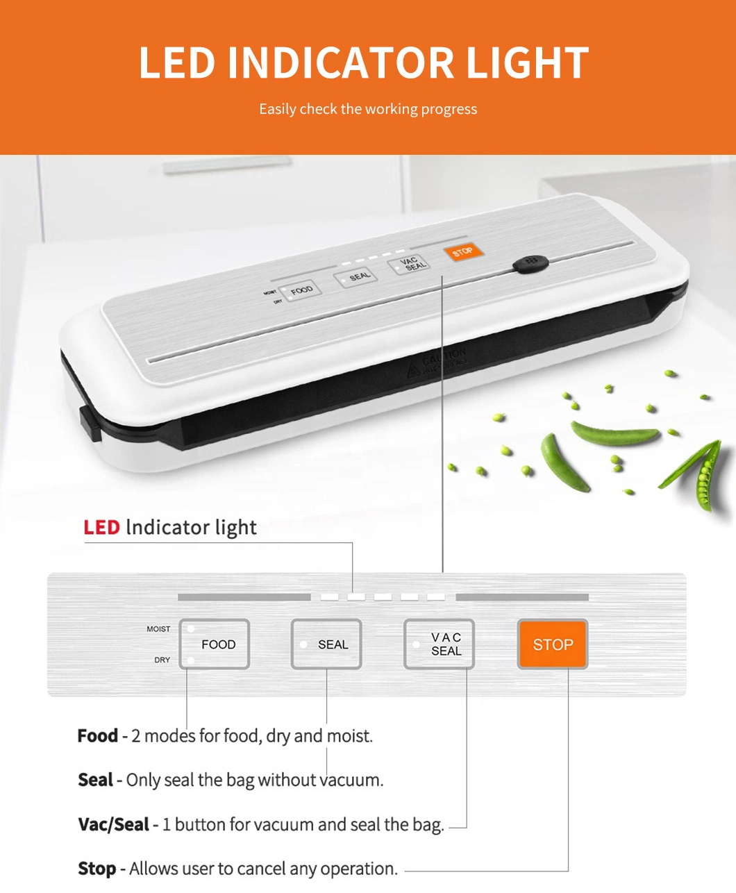 Fully Automatic Foodsaver High-End Vacuum Sealing Machine for Sous Vide Vacuum Sealer