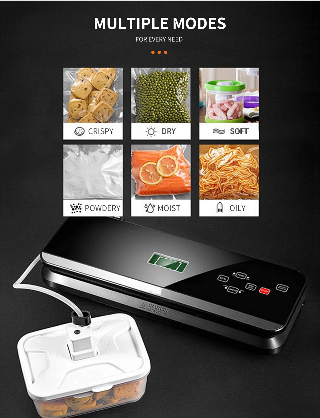 New Top Sale Patented Fully Automatic Sous Vide Bag Dealer Home Use Vacuum Food Sealer